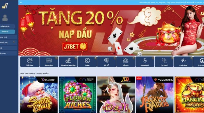 J7Bet – Nhà Cái Có Vị Thế Nổi Trội Trên Thị Trường