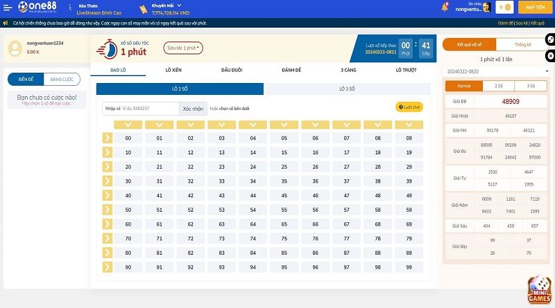 Lô đề siêu tốc One88 làm giàu trong tích tắc